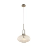 Cape 1 Light Nickel / Clear Ribbed Pendant 1001605