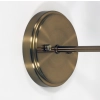 Kinbury wall light Satin Brass - close up 