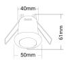 SMS807CR Recessed Motion Sensor - dimensioms