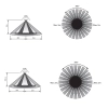 SMS807CR Recessed Motion Sensor - dimensions - 