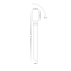 HV1433T-WHT- Spar 0.5w Alum Spike/Surface Mnt Spot/Light - dimensions spike