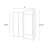 Lomira Black Interior Wall Light LOMIRA WB-BK 0 dimensions
