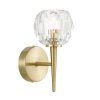 Zaha Antique Gold/Crystal Interior 1LT Wall Light ZAHA WB1-AGCR