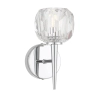 Zaha Chrome/Crystal Interior 1LT Wall Light ZAHA WB1-CHCR