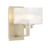 Moreno II 1LT Wall Light - Antique Silver/Clear MORENO2 WB-AS