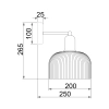 Vinta Wall Light - 3 Colours - dimensions
