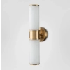 Herman Brass Double Interior Wall Light ELS1116382 - off