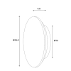 Dot.20 Grey Marble Wall Light OL53201/20GY - dimensions