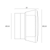 Lomira Interior Wall Light LOMIRA WB dimensions