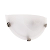 Remo wall sconce alabaster brushed chrome