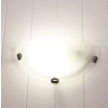 Remo wall sconce alabaster brushed chrome