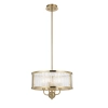 Norel 4LT Pendant  Antique Gold - 400mm