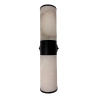 Bellano 2LT Wall Light BLK - Alabaster Stone AW-1237-BLK