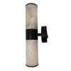 Bellano 2LT Wall Light BLK - Alabaster Stone AW-1237-BLK - side