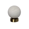 Piona 1LT Wall Light BRS - Alabaster Stone AW-2138-BRS