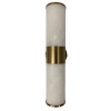 Bellano 2LT Wall Light BRS - Alabaster Stone AW-1237-BRS