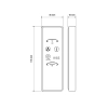 Martec Bathroom Heater Remote Kit MBHRKIT - dimensions