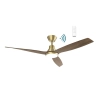 Triumph DC 52" Antique Bronze/ Walnut Smart fan (with light)