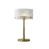 Medici 300mm Round Glass Table Lamp - Gold - E27