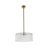 Medici 400mm Round Glass Pendant - Gold - E27