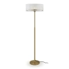 Medici 400mm Round Glass Floor Lamp - Gold- E27 - 