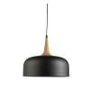 Ravenna 40 Black / Timber 1 Light Pendant