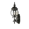 Baltimore-Black Wall Bracket Exterior Coach Light IP44