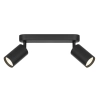 Picard Black Wall Spotlights - 3 Sizes - 2 light