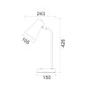 Mecto Deck Lamp - 2 Colours  - dimensions