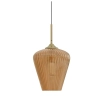 Ribbon 280mm 1LT Pendant Amber - Gold