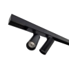 Magnetic Track Spot 35 Double adjustable spotlight head - Black or White -track