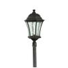 Lode - Strand Coach light on Post - Bronze - closeup