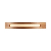 Telbix Thalia Teak Timber Round Oyster light - Side