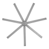 Eglo Tourbillion 80in DC Ceiling Fan - Titanium - Bottom