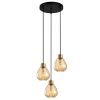 CLA Tulip1 3lt Cord Drop - Amber Glass