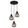 CLA Tulip2 3LT Cord drop - Smoke Glass