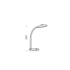 Telbix Tyler 5watt Table Lamp size