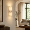 Valle Brass/ Alabaster Stone Wall Light - lifestyle 2
