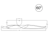 Aeratron AE3+ White DC Fan  - 60 inch dimensions