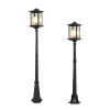 Barnet Black Exterior Post Light - 2 Sizes 