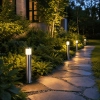 Lumenesk Nissi Titanium 12volt Bollard Light - lifestyle