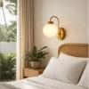 Rhea Rechargeable Wall Light - Brass Opal - lifestyle 2