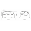 Martec Phoenix Min 3in1 Bathroom Heater - White- dimensions