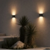 Eyvor 4LT Up/Down Light Black CCT, IP65 - lifestyle