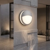 Trevi 2 Light Round Bunker Silver