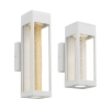 Hollis White Exterior Wall Light - 2 Sizes