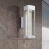  Hollis White Exterior Wall Light - 2 Sizes - lifestyle