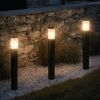 Kenra Bollard Black E27, IP65, Polycarbonate lifestyle