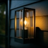 Eleanor Black Exterior Wall Light - lifestyle