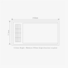 Tropix 4in1 Bathroom Heater - 2 Colours - dimensions